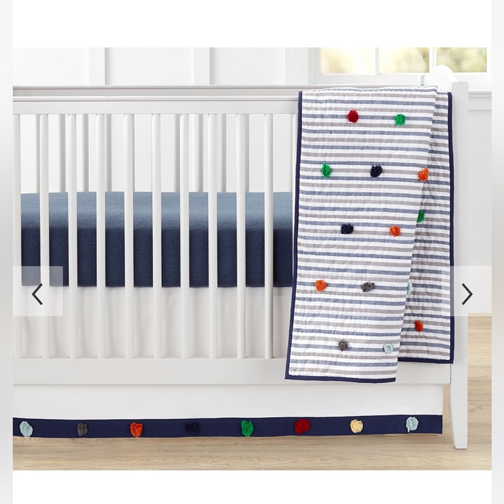 Pottery Barn Kids Julian Dot Toddler Quilt